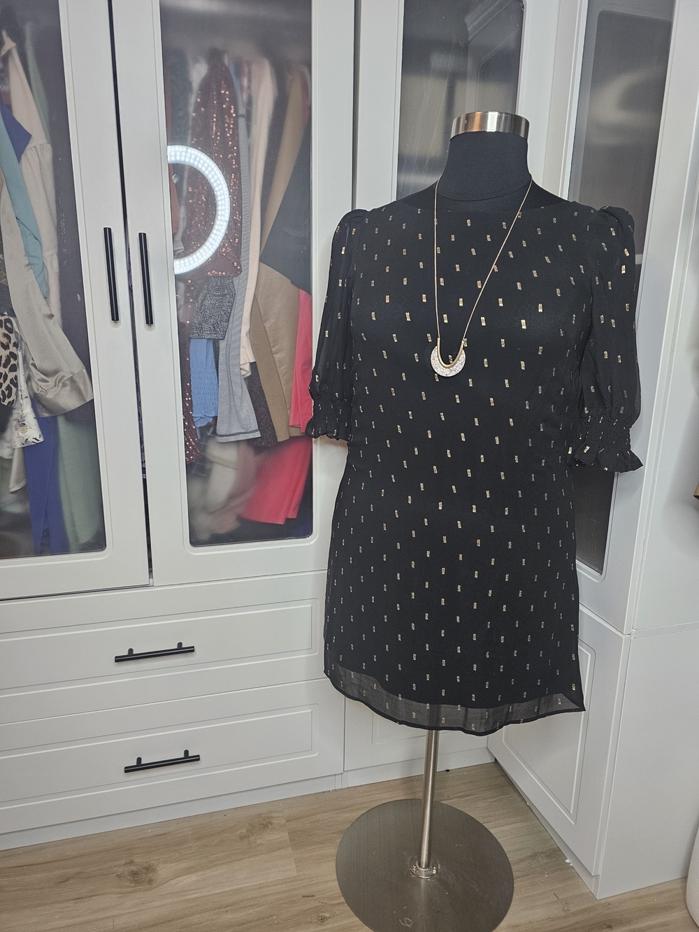 Eliza J Black And Gold Party Dress Size 14